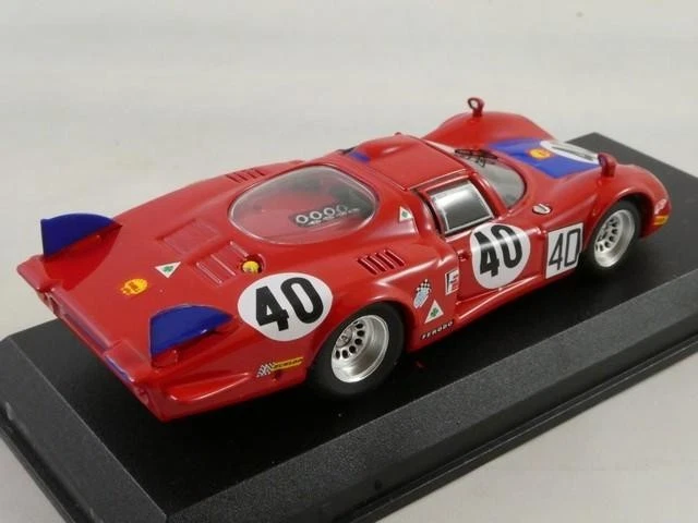 Best Model Alfa Romeo 33.2 C #40 Casoni Biscaldi 24h Le Mans 1968 1/43 9255 - Immagine 2 di 4