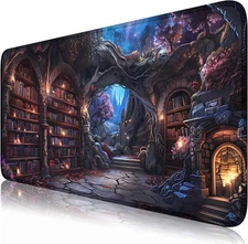 Dark Academia Desk Pad Library Desk Mat Witchy Mousepad XXL Large Gaming Mous...