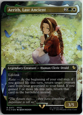 Aerith Last Ancient 0471 Final Fantasy MTG Magic English CHOCOBO TRACK FOIL NM