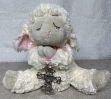 Ganz Serenity Lamb With Crib Cross Christening or Baptism Gift G