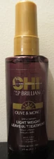 CHI Deep Brilliance Olive & Monoi Hair Shine Serum Leave In Treatment 3 oz