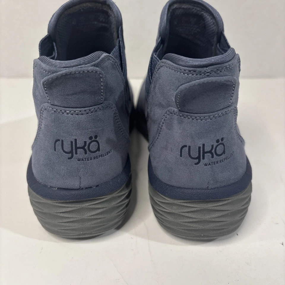 Ryka Noelle Next Academy Botines Cuña Cuero Azul Repelente al Agua 7M Foto 3 de 4