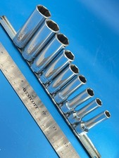 Snap-on Deep Well Socket Set 3/8” Drive 8mm to 19mm 9 Pieces SFSM Series N-11