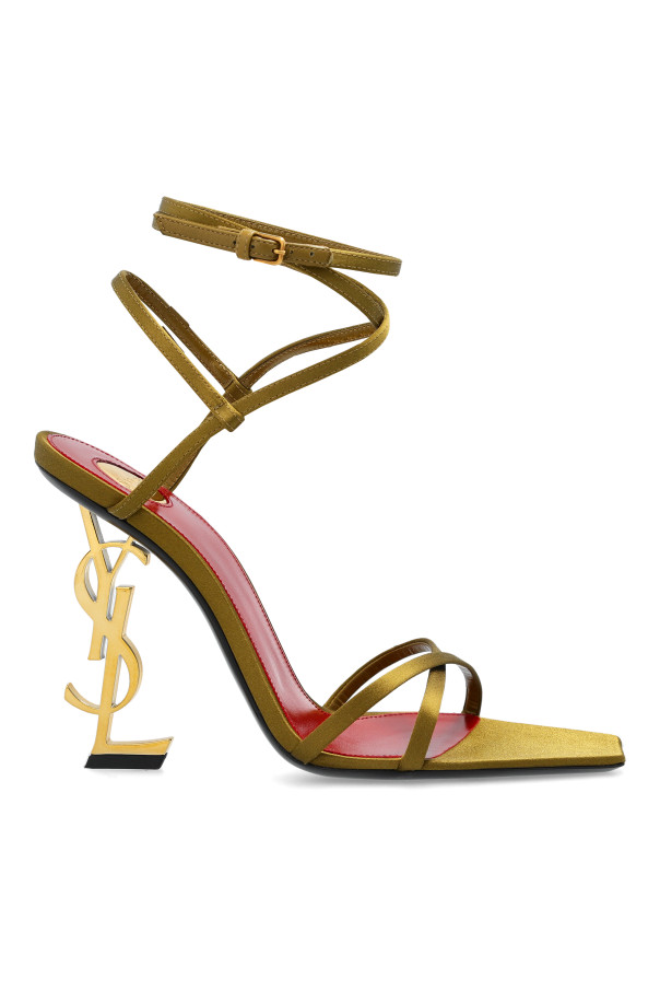 Saint Laurent - Women - Heeled Sandals Opyum - Green 282990₽