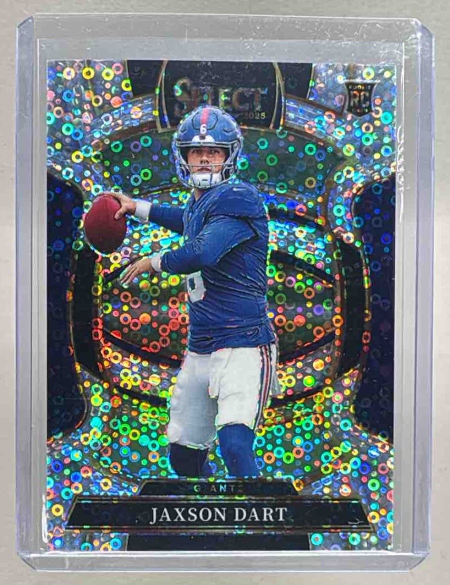 Jaxson Dart 2025 Panini Select #93 Disco Prizm Concourse Rookie RC