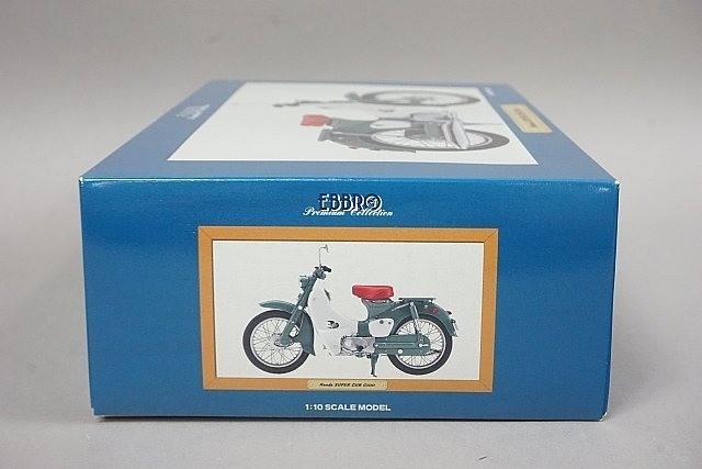 EBBRO 1/10 Honda Super Cub C100 Green Red-saddle Japan Bike