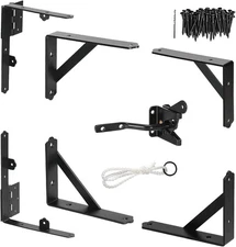 Anti Sag Gate Frame Corner Brace Kit for Wooden Fence with Latch Hardware