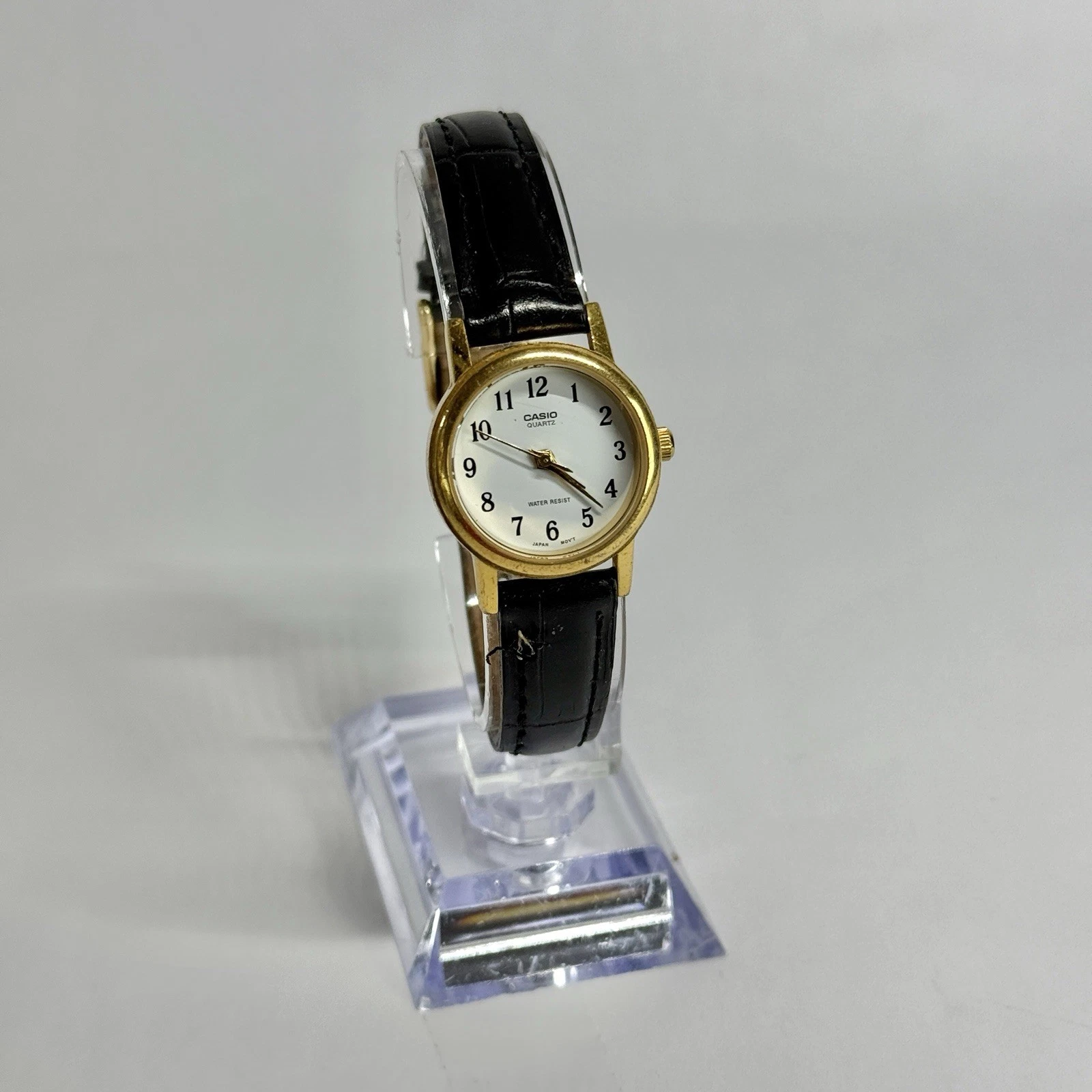 CASIO LTP-1095 Analog Quartz Gold Tone Women Vintage Watch W476 *WORKING