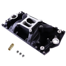 Dual Plane Vortec Air-gap Intake Manifold For Small Block Chevy 305350 96-02 Bk