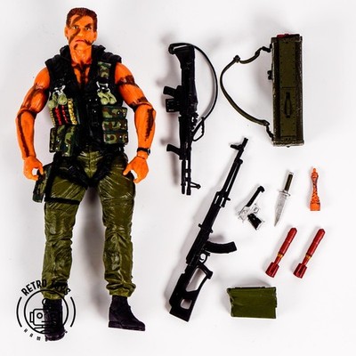 NECA Ultimate Commando John Matrix Arnold Schwarzenegger Action Figur Komplett