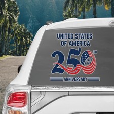 United States Of America 250th Anniversary 1776-2026 4th Of July Sticker Decal