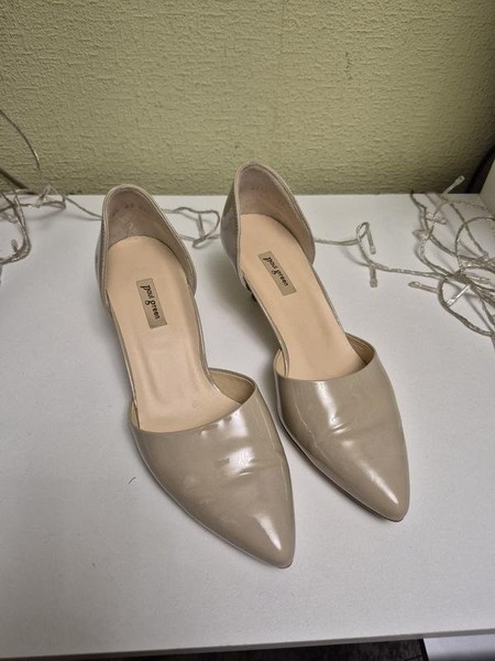 Women Paul Green Heels Beige Leather 37.5