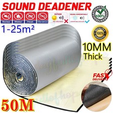 50M Camper Van Insulation Thermo Liner Foil Foam Self Adhesive 10mm Soundproof