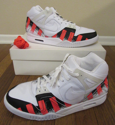 Nike Air Tech Challenge II SP Size 12 White Laser Crimson 621358 116 French Open