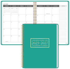 Monthly Planner 2025-2027, 2025 Calendar 24 Months Planner, Jul 2025 - Jun 2027,
