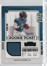 2021 Panini Contenders Rookie Ticket Swatches Travis Etienne Jr #RTS-TET bn5