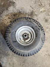 SINGLE Carlisle Turf-Saver Front Riding Mower Tire 15x6-6 w/ Gray Rim