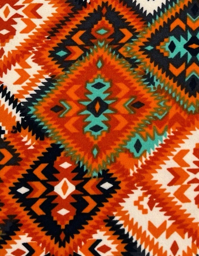 Leggings LuLaRoe TC Alto Curvilíneo OTOÑO NARANJA Cuadros Retro AUTÉNTICO Colorido Diamante Foto 3 de 4