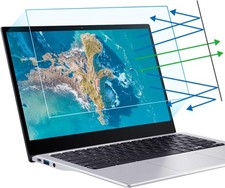 Anti Glare Blue Light Blocking Screen Protector for 15.6" Laptops - 2 Pack