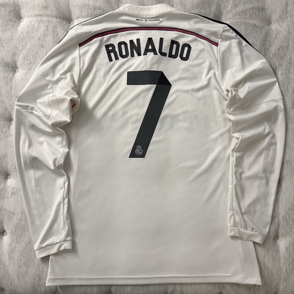 Cristiano Ronaldo #7 Real Madrid 2014/2015 Long Sleeve White
