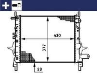 Mahle CR 614 000S KüHler, MotorküHlung FüR Renault