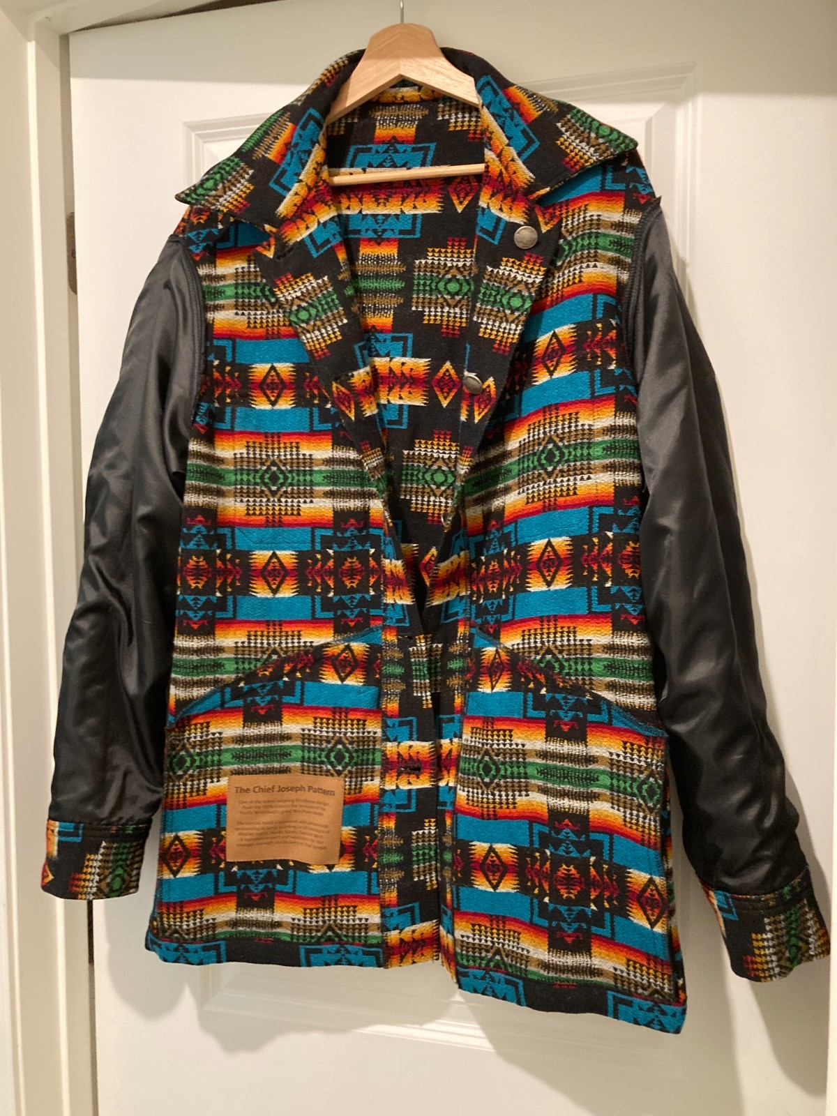 Pendleton Wool Jacket Black Chief Joseph Mens Lar… - image 3