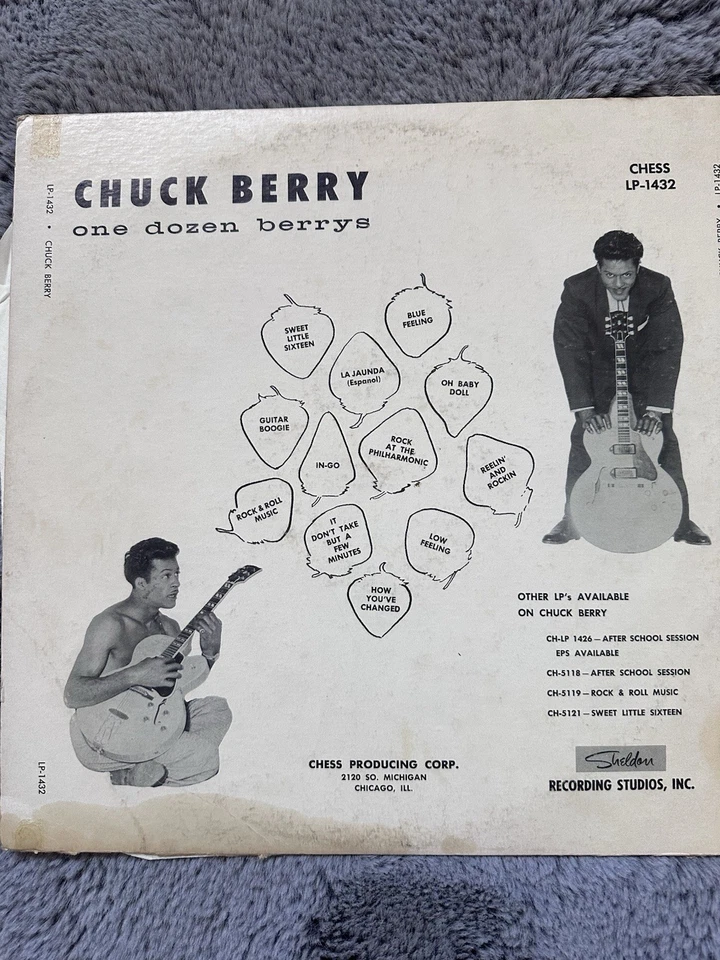 Chuck Berry - One Dozen Berrys Chess LP 1432 1958 Pressing Mono Black Label - Image 2 of 3