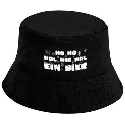 Fischerhut   Ho ho hol mir mal ein Bier   Lustiger Weihnachts Spruchhut Party