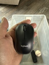 Logitech M185 Computer/Laptop Wireless Black Mouse with USB Mini Receiver