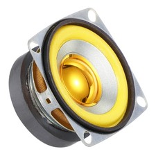 4Pcs 5W 4Ohm Small Speakers Square Micro External Magnet Speaker 45mm Yellow