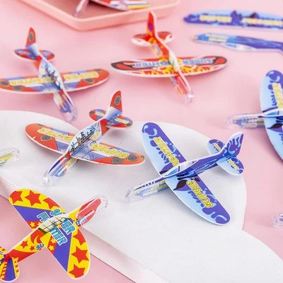 10 Pieces Paper Airplane Toys Set Throwing Foam Glider Plane Manual Throwing - Bild 1 von 4