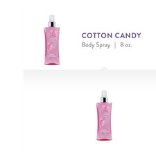 Body Fantasies Cotton Candy Fragrance Mist Body Spray 8 fl oz Cotton Candy Scent