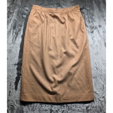 Pendleton Women's Brown Virgin Wool Pencil Skirt Petite USA Made