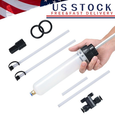 #ad #ad 200cc Fluid Extractor Filling Syringe Transfer Liquid Pump Oil Extraction Auto $9.74
