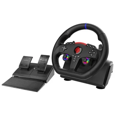 Subsonic 270 GT5 Gaming Steering Wheel with Vibration & Pedals For PS5 & PC