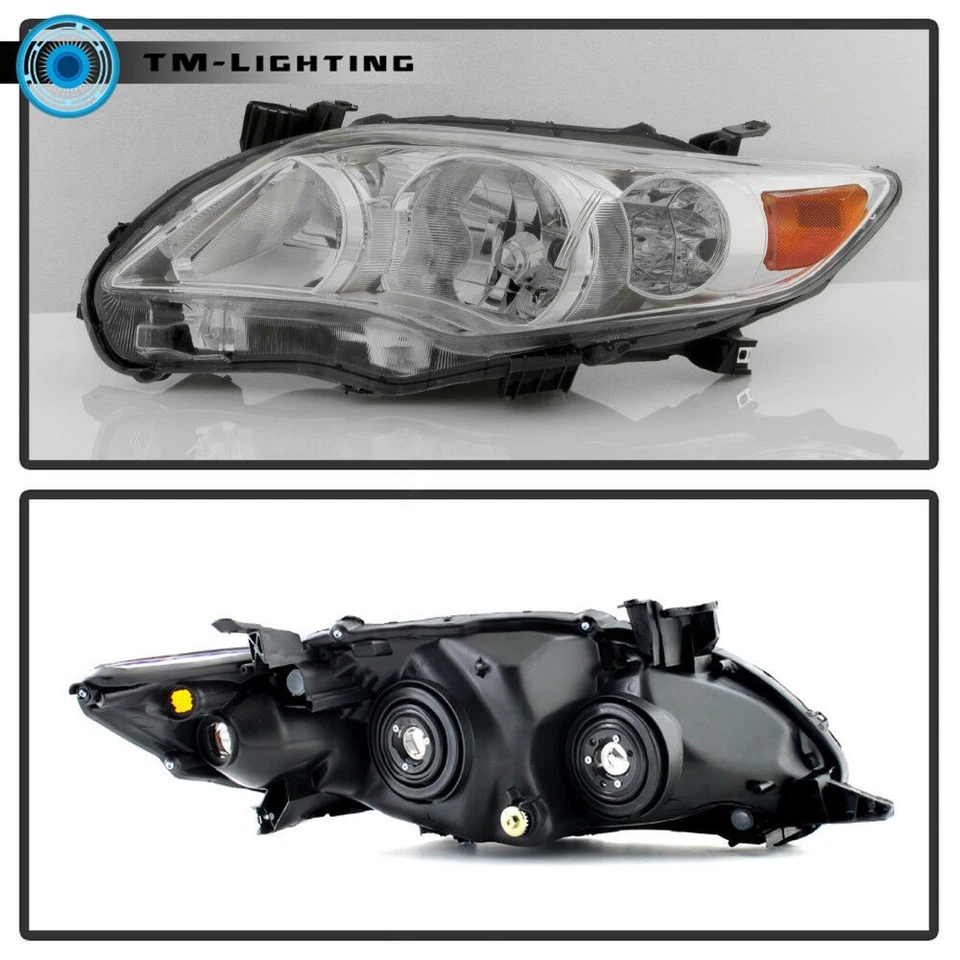 Faro halógeno cromado lado izquierdo+derecho para Toyota Corolla 2011-2013 Foto 4 de 4