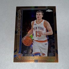 2025-26 Topps Chrome Tyler Kolek Orange Basketball Border KNICKS