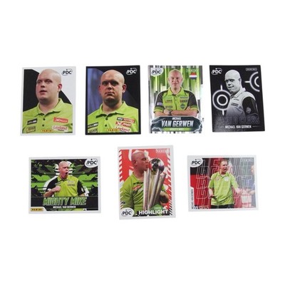 Panini PDC 2025/26 World Darts Championship Michael Van Gerwen Sticker Set x 7