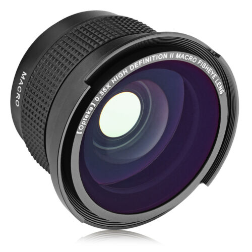 Opteka .35x Wide Angle Fisheye Lens for Sony A a330 a300 a230 a290 a200 a100 - Afbeelding 1 van 9