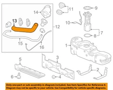 GM OEM 11-19 Sierra 2500 HD Fuel System Components-Filler Hose 25901749