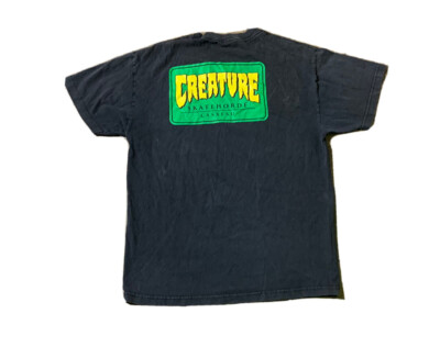 Vintage Creature Skateboard Mens Black T Shirt Size Medium