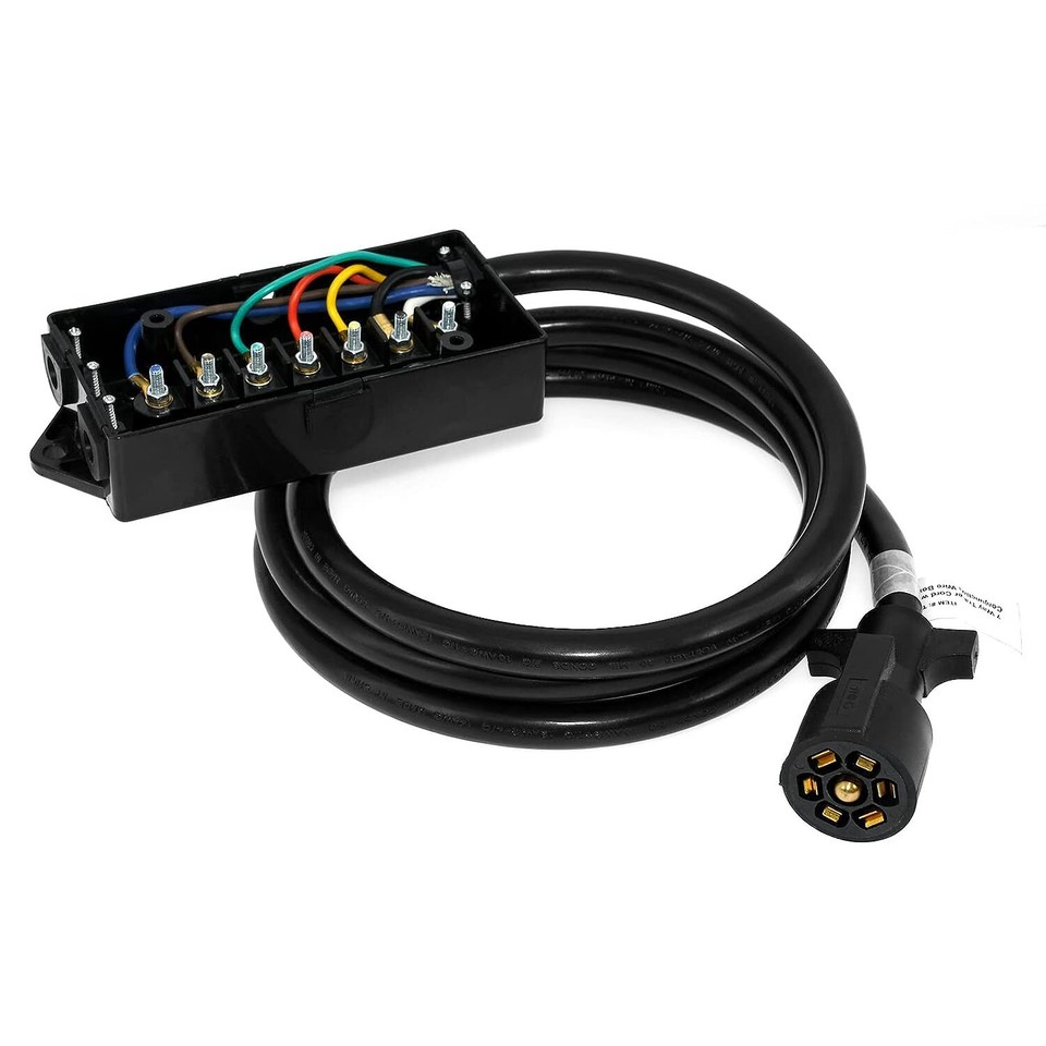 7 Way Trailer Plug Weatherproof Trailer Wiring Harness 7 Pin Trailer ...