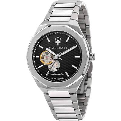 Maserati Style Automatic Watch Men R8823142002 Steel Black