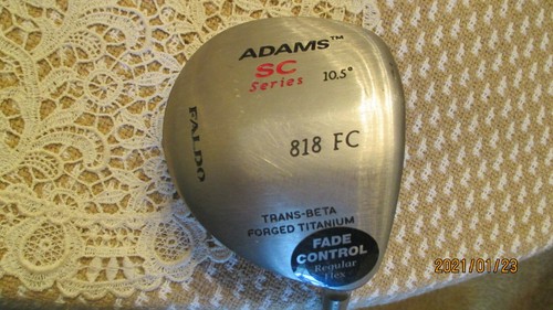 Used RH Mens Adams SC Series 818 FC Faldo 10.5* Driver Graphite Regular 44 1/2" - Picture 6 of 12