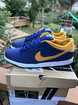 Size 11 - Nike Dunk Pro SB Low Royal Blue Midas Gold for sale