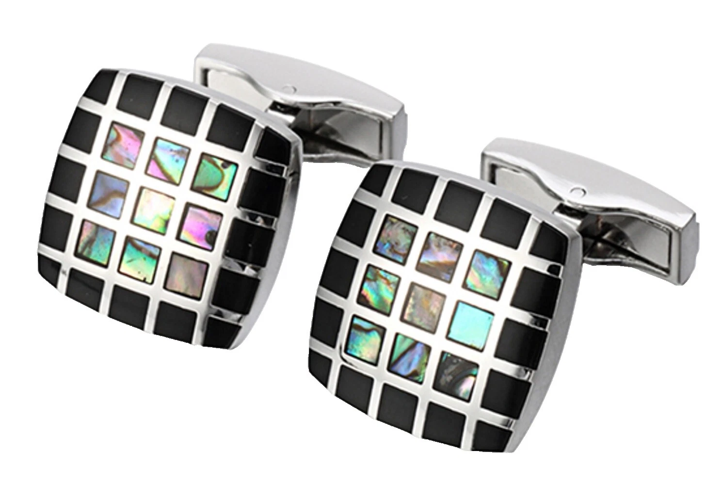 Shell Black Cufflinks for Men