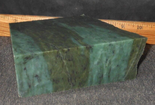 Washington State Translucent Jade 1 7/8" Slab, 3+ Pounds - Picture 3 of 4