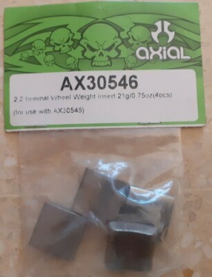 CRAWLER AXIAL 30546 Curved Leads / Counterweights 21 Grams Each (4 Pieces)