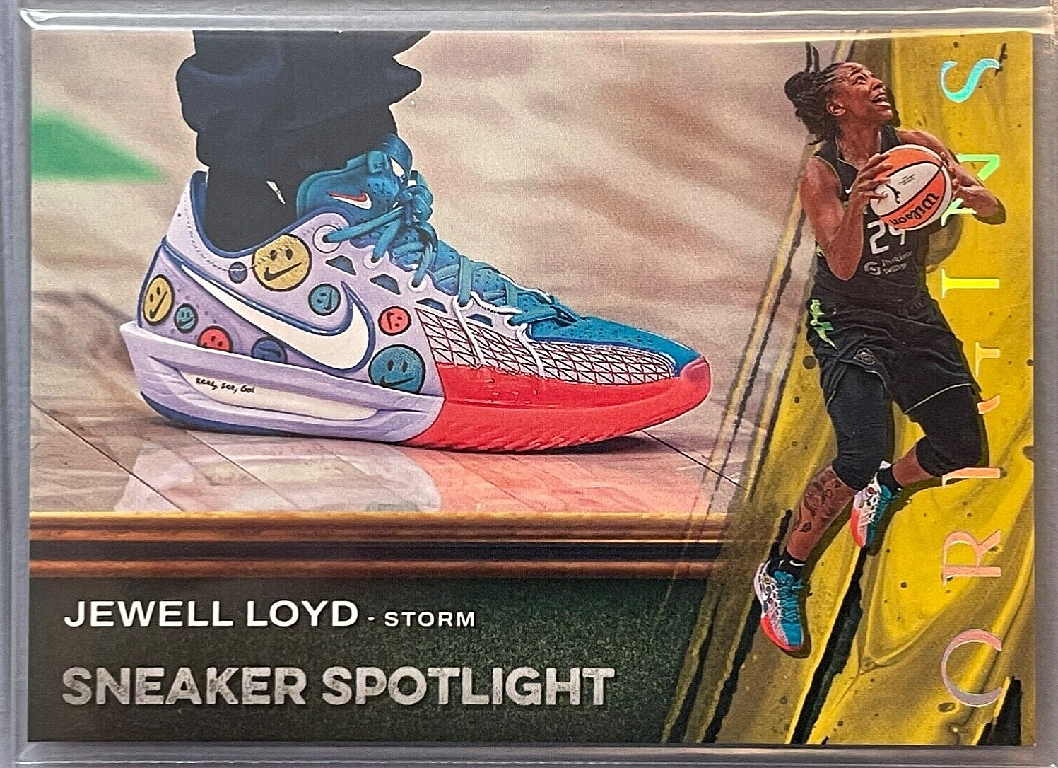 RARE CASE HIT!!! Jewell Loyd 2024 Panini Origins Sneaker Spotlight SP Insert