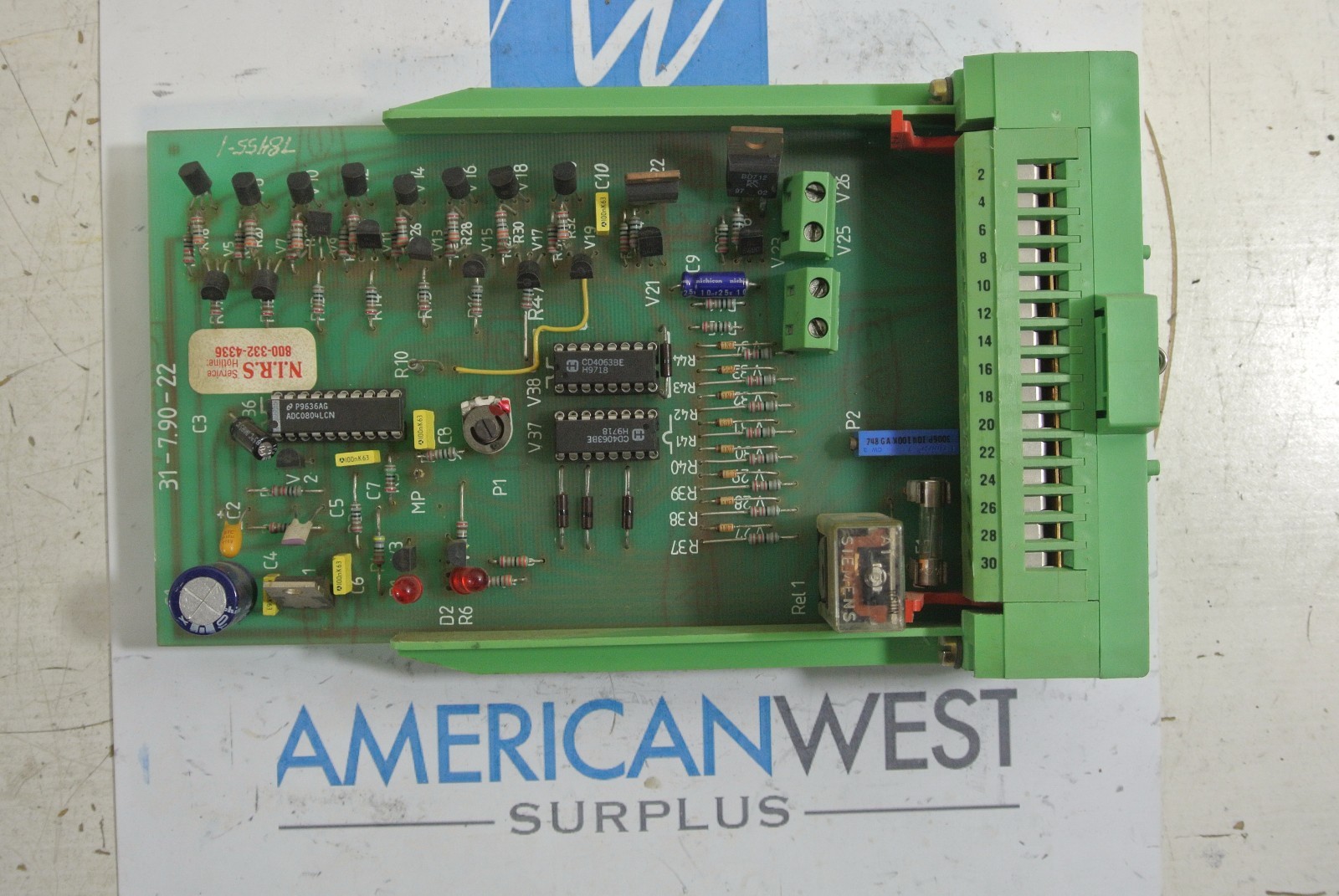 Phoenix Contact 31-7.90-22 Printed Board with SF-SKBI 31/32 Used